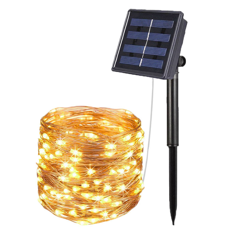 Outdoor Power For Christmas Lights - LED Solar Fairy Waterproof Copper Wire