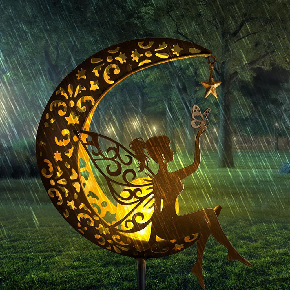 Outdoor Yard Power Stake - Yard Decoration Sunlight Solar Powered Moon