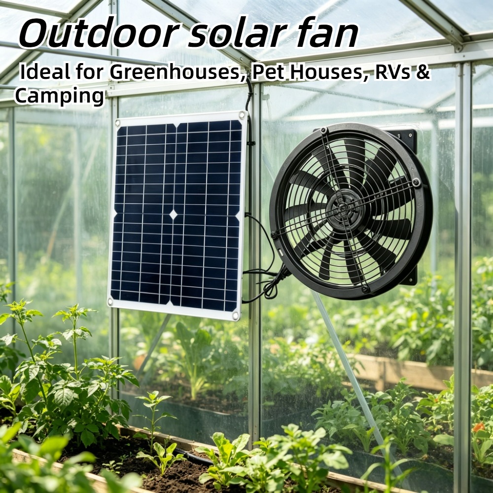 Outdoor Power House - 15W 25W NEW Solar Powered Exhaust