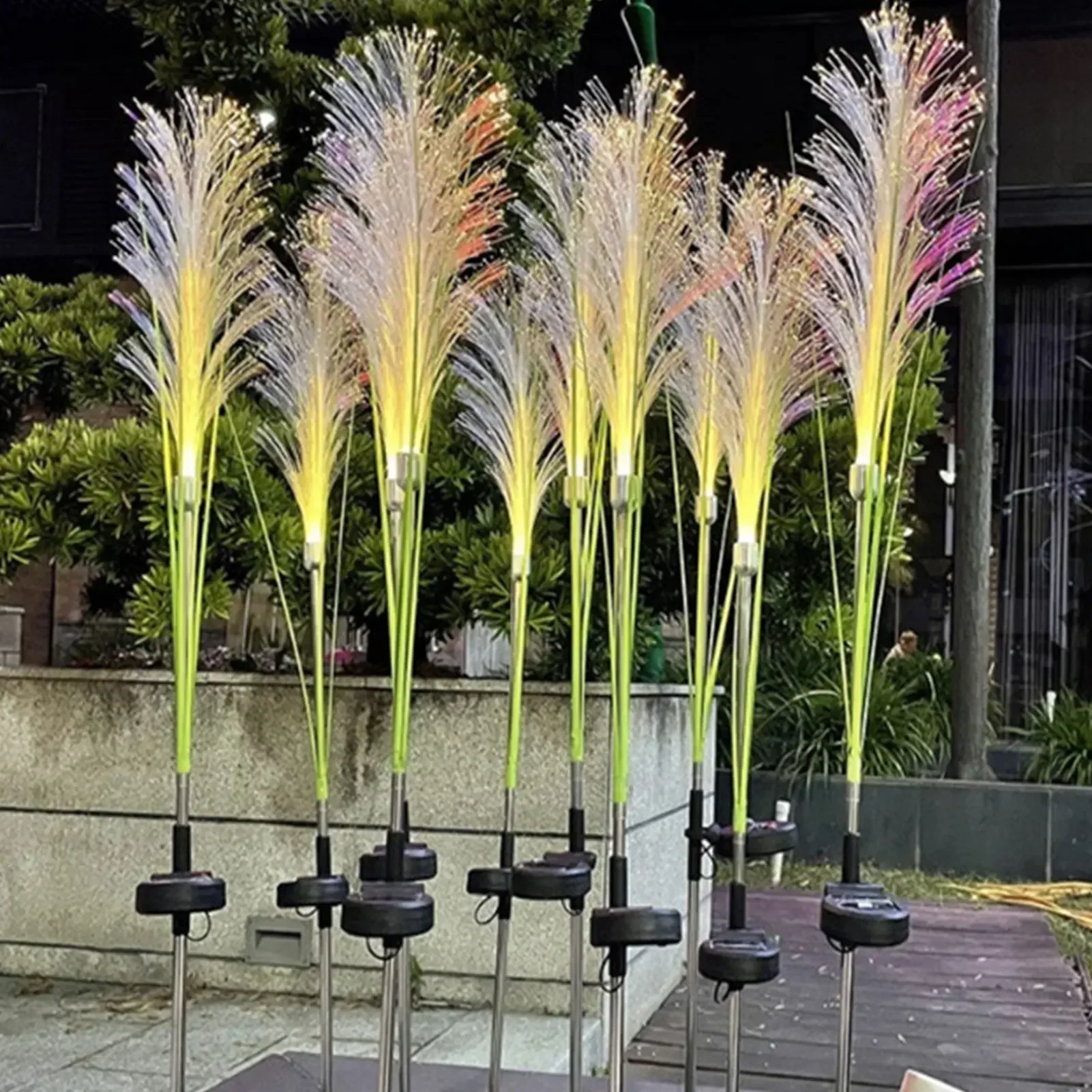 Outdoor Power For Christmas Lights - LED Solar Garden Reed Lamp Outdoor