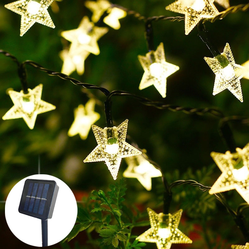 Outdoor Power For Christmas Lights - Star Fairy LED String Light Solar
