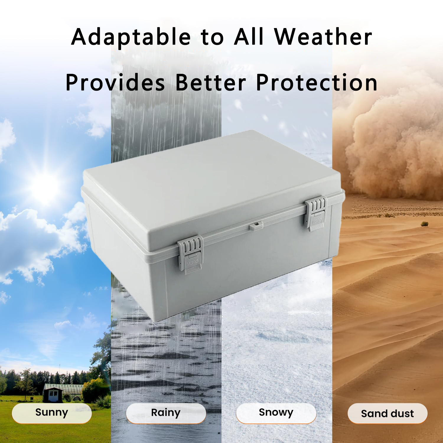 Outdoor IP66 ABS Plastic Enclo - Outdoor Power Junction Box reseña y precio