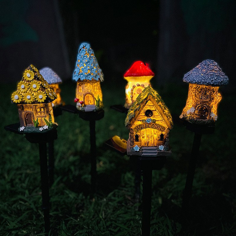 Solar Powered Mushroom Lights  - Outdoor Yard Power Stake reseña y precio
