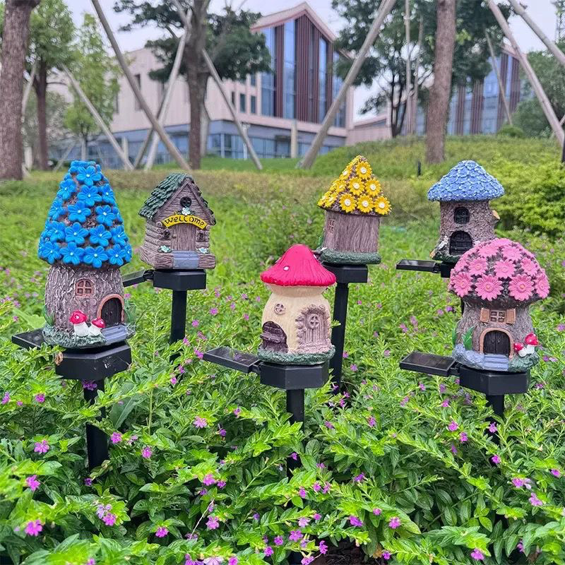 Solar Powered Mushroom Lights  - Outdoor Yard Power Stake reseña y precio