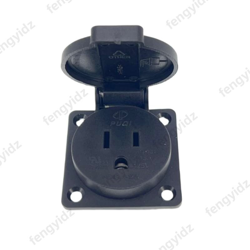 Black 125V 15A 20A IP44 CE Ame - Outdoor Power Inlet Box reseña y precio