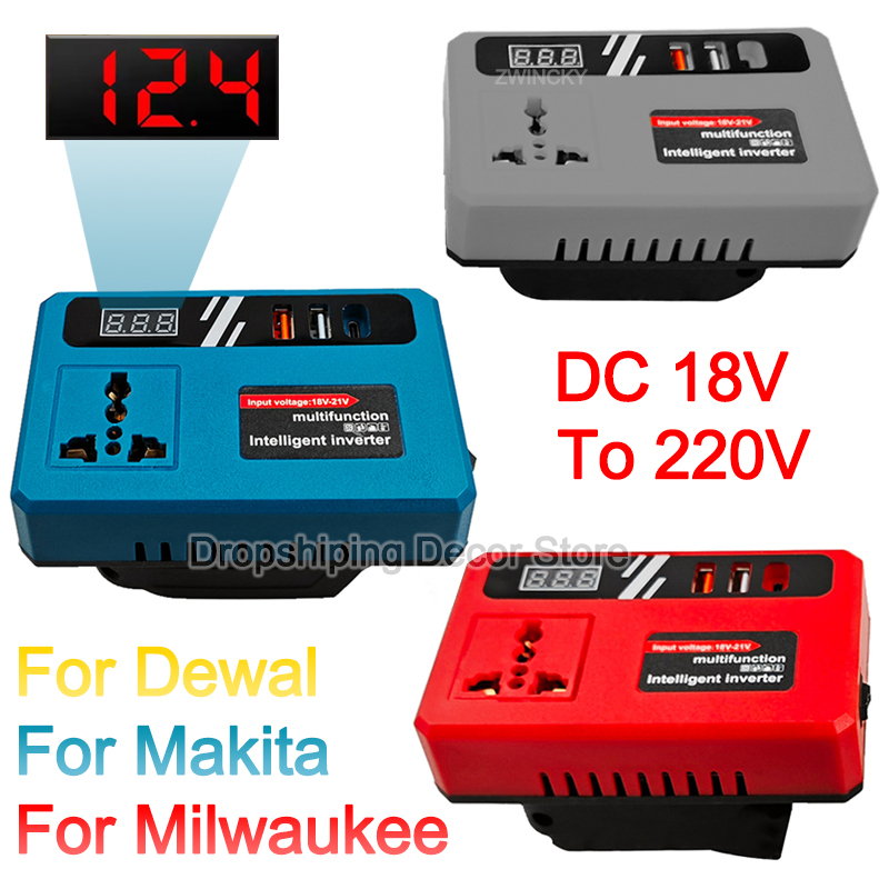 Power Inverter DC 18V To 220V  - Outdoor Power Usa reseña y precio