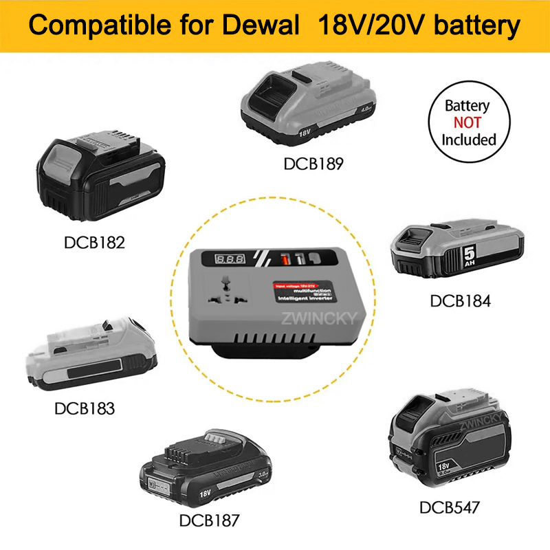 Power Inverter DC 18V To 220V  - Outdoor Power Usa reseña y precio
