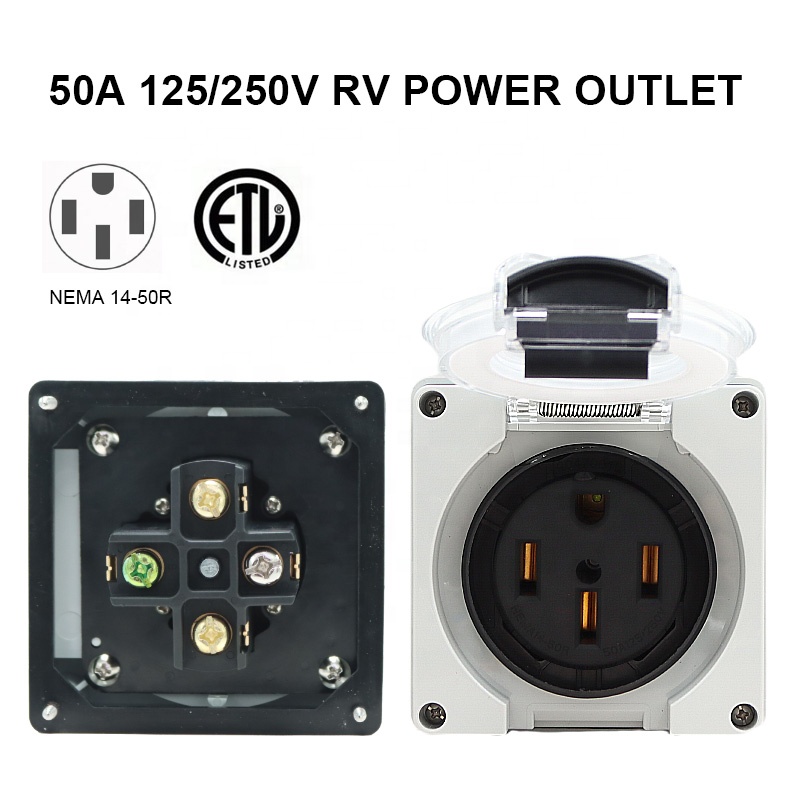 50 Amp Generator RV Power Inle - Outdoor Power Inlet Box reseña y precio