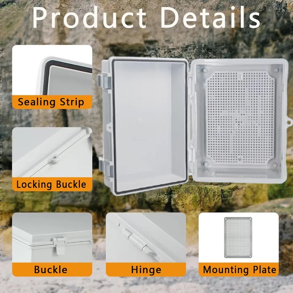 Outdoor IP66 Abs Pc Hinged Pla - Outdoor Power Junction Box reseña y precio