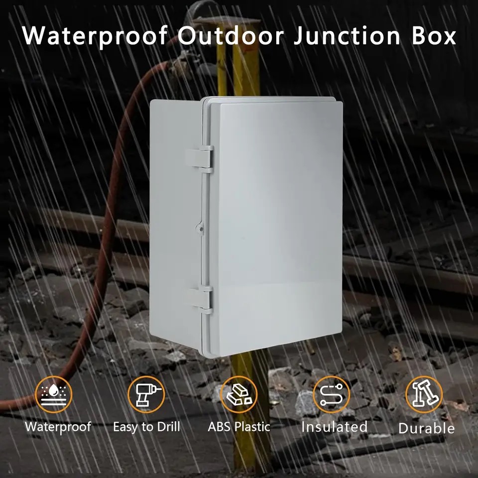 Outdoor IP66 Abs Pc Hinged Pla - Outdoor Power Junction Box reseña y precio