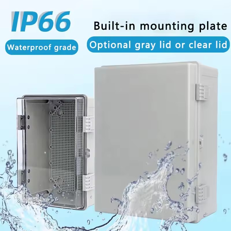 IP66 Waterproof Gray/Transpare - Outdoor Power Junction Box reseña y precio