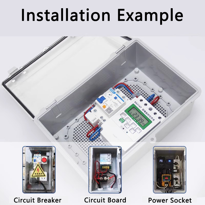 IP66 Waterproof Gray/Transpare - Outdoor Power Junction Box reseña y precio