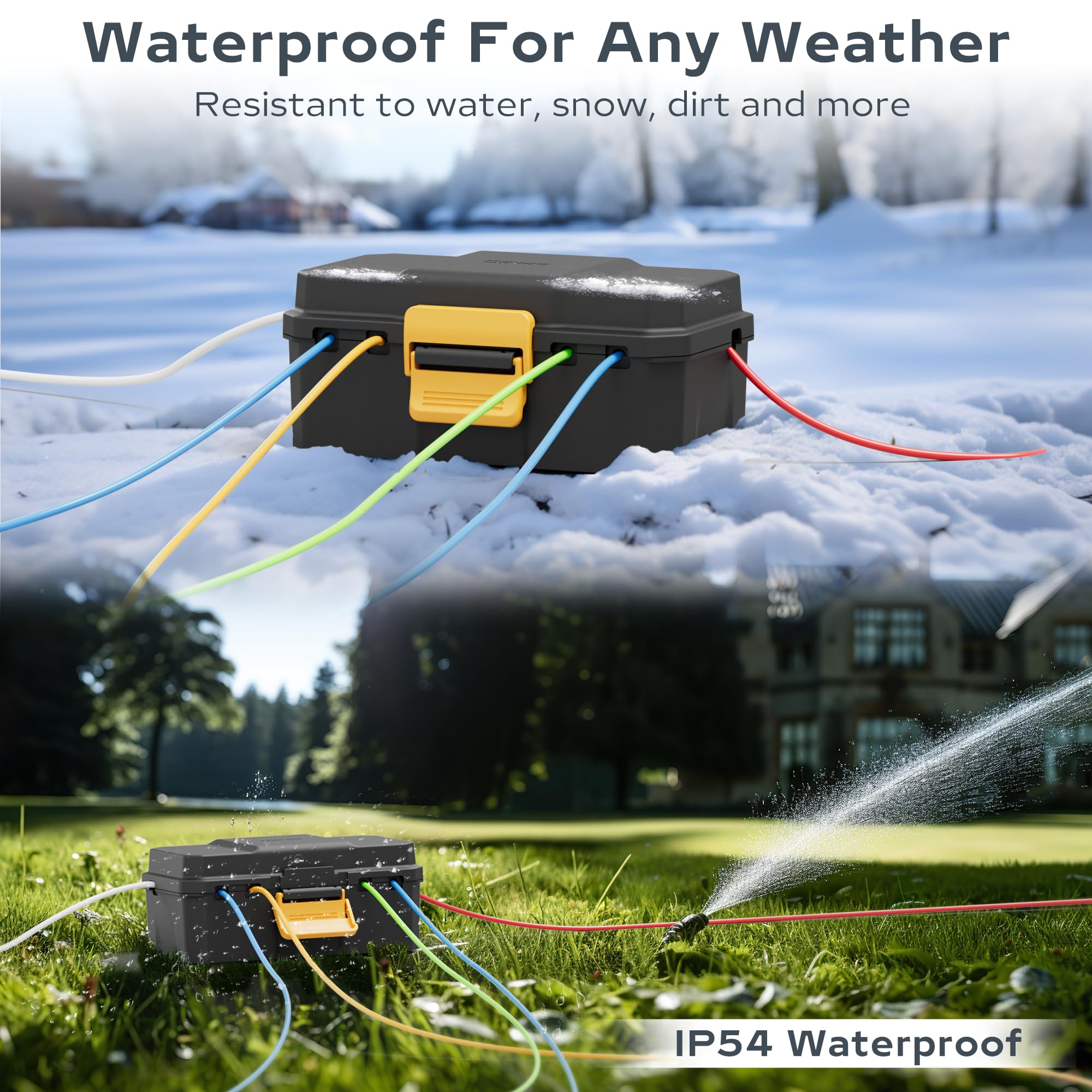 Diivoo Outdoor Waterproof Elec - Outdoor Power Inlet Box reseña y precio