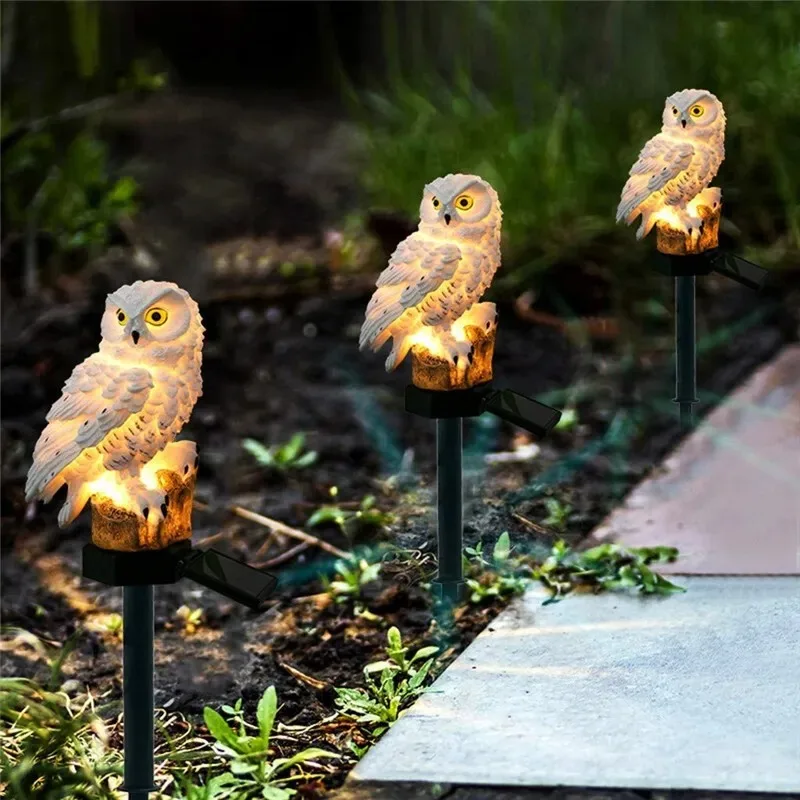 Solar Lamp Owl Animal Solar Ga - Outdoor Power House reseña y precio