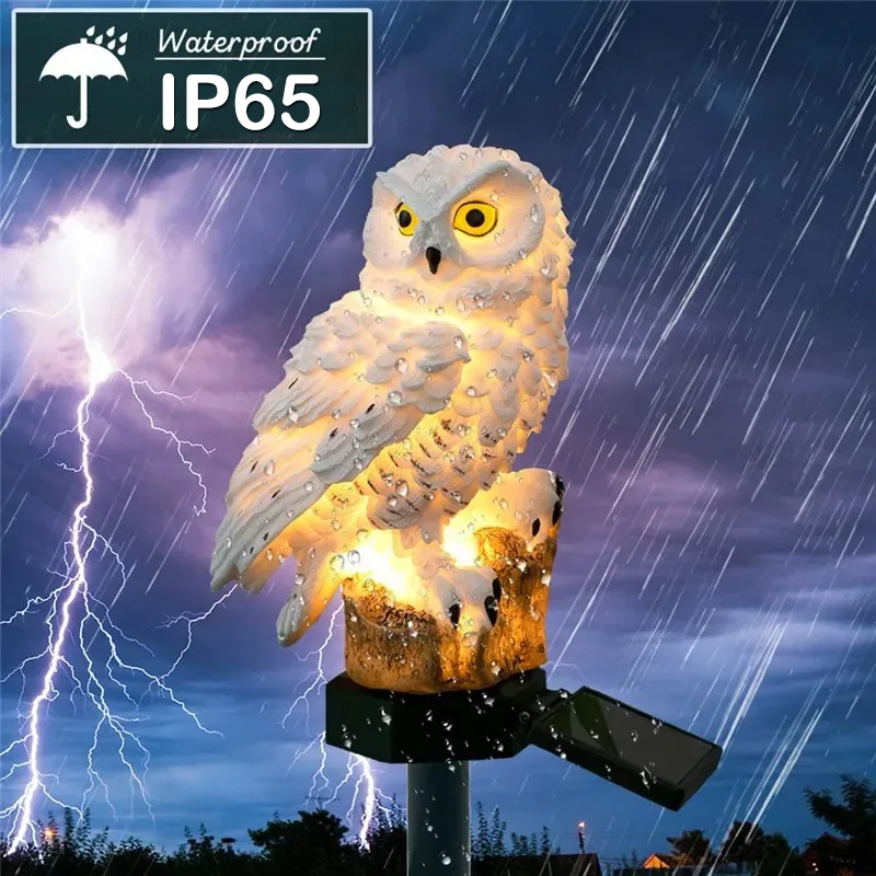 Solar Lamp Owl Animal Solar Ga - Outdoor Power House reseña y precio