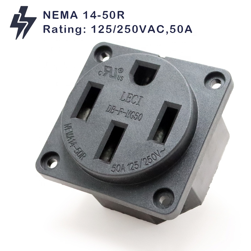 NEMA 14-50R Receptacle 50 Amp  - Outdoor Power Inlet Box reseña y precio