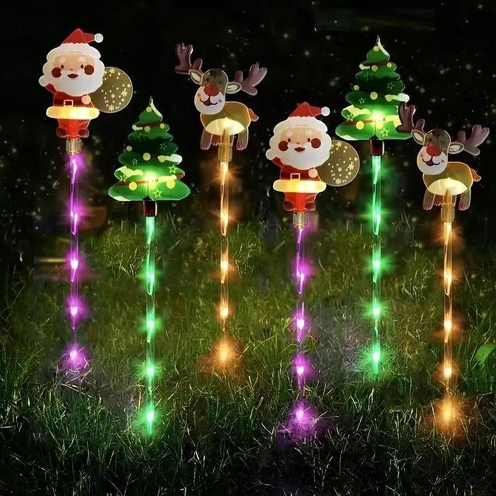 Solar Christmas Lights Outdoor - Outdoor Yard Power Stake reseña y precio