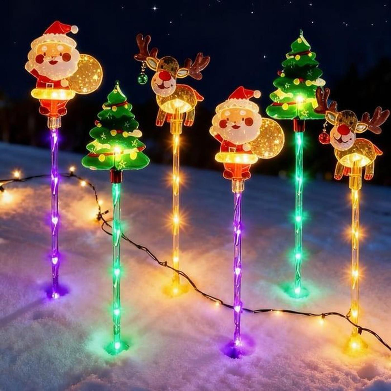 Solar Christmas Lights Outdoor - Outdoor Yard Power Stake reseña y precio