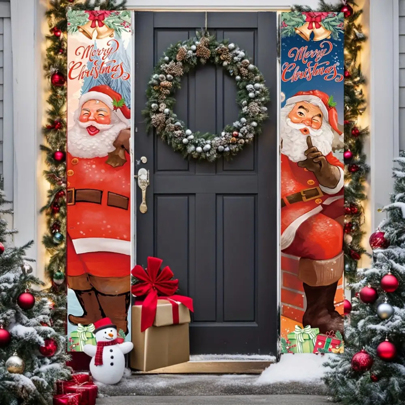 1 pair of 2Dflat, Santa Claus  - Outdoor Power House reseña y precio