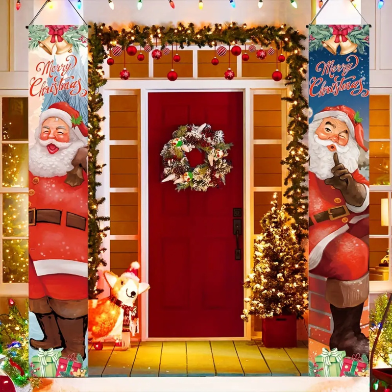 1 pair of 2Dflat, Santa Claus  - Outdoor Power House reseña y precio