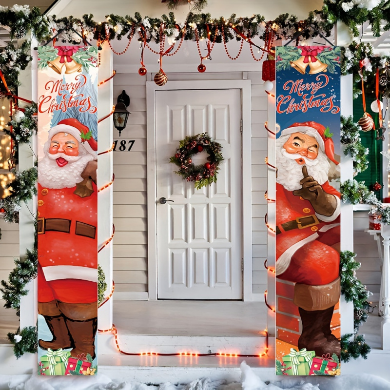 1 pair of 2Dflat, Santa Claus  - Outdoor Power House reseña y precio