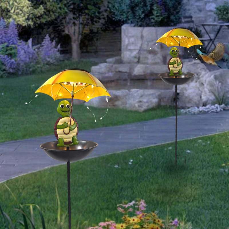 Solar-Powered Bird Feeder Ligh - Outdoor Yard Power Stake reseña y precio
