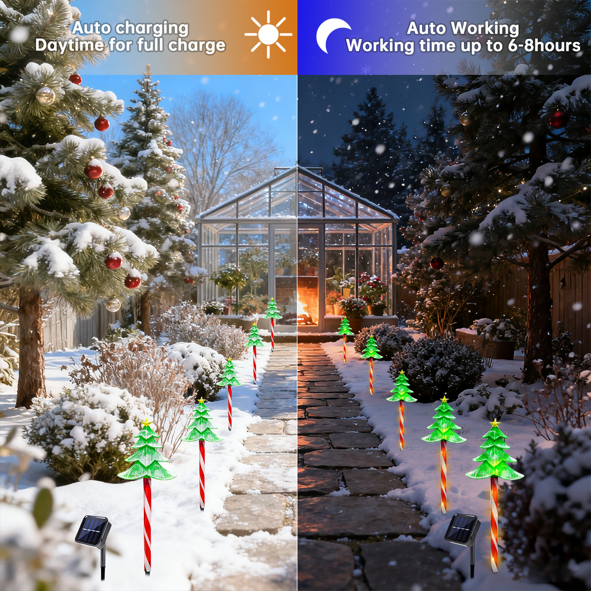 Pop 5pcs/set LED Xmas Tree Dec - Outdoor Yard Power Stake reseña y precio