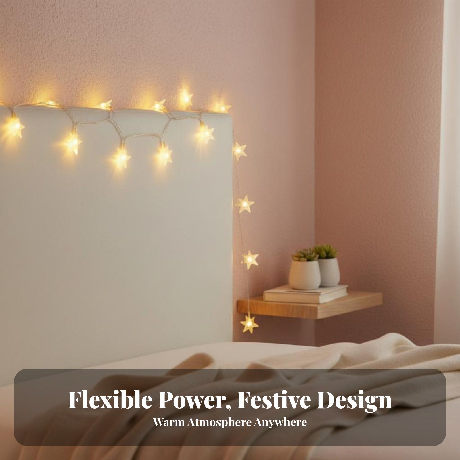 Solar Powered LED Fairy Lights - Outdoor Power For Christmas Lights reseña y precio