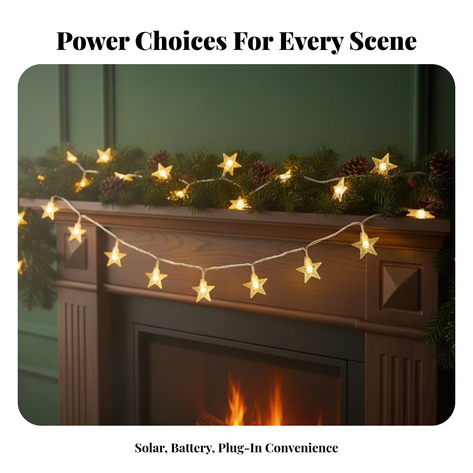 Solar Powered LED Fairy Lights - Outdoor Power For Christmas Lights reseña y precio