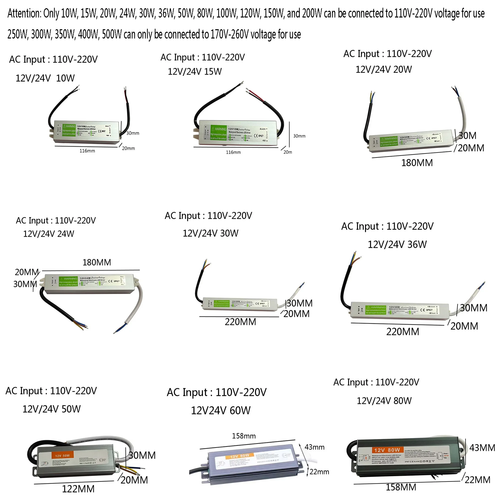 Outdoor waterproof power suppl - Outdoor Power Transformer reseña y precio