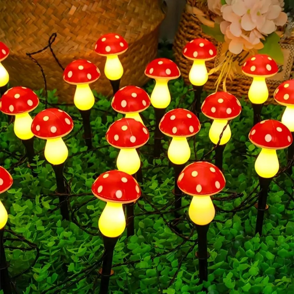 5M10LED/8M20LED Solar Powered  - Outdoor Yard Power Stake reseña y precio