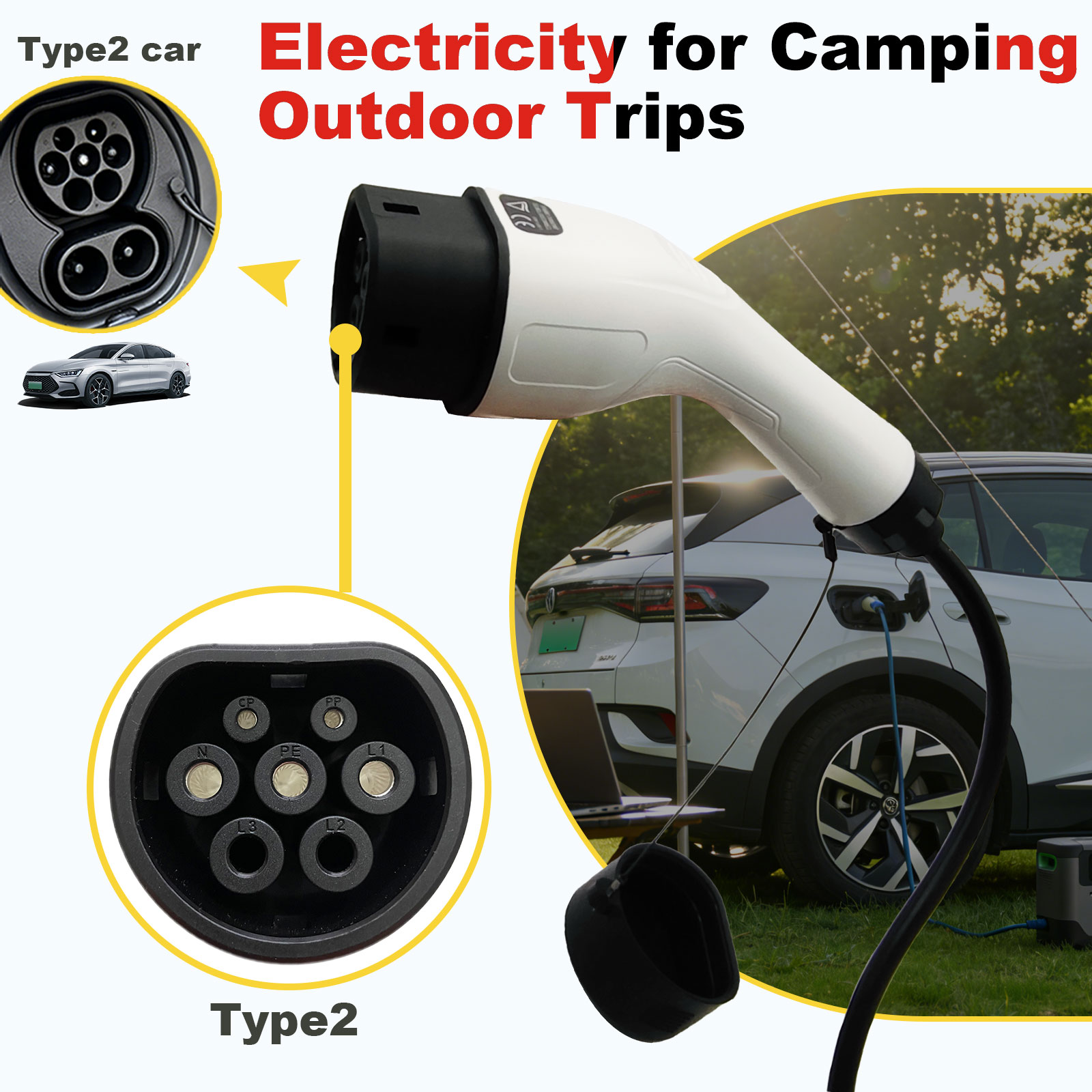 Type2 V2L Discharge Adapter 16 - Outdoor Power Usa reseña y precio