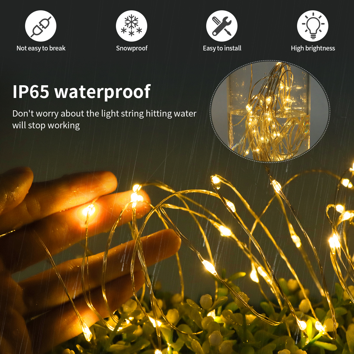 10M-100M LED String Fairy Ligh - Outdoor Power For Christmas Lights reseña y precio