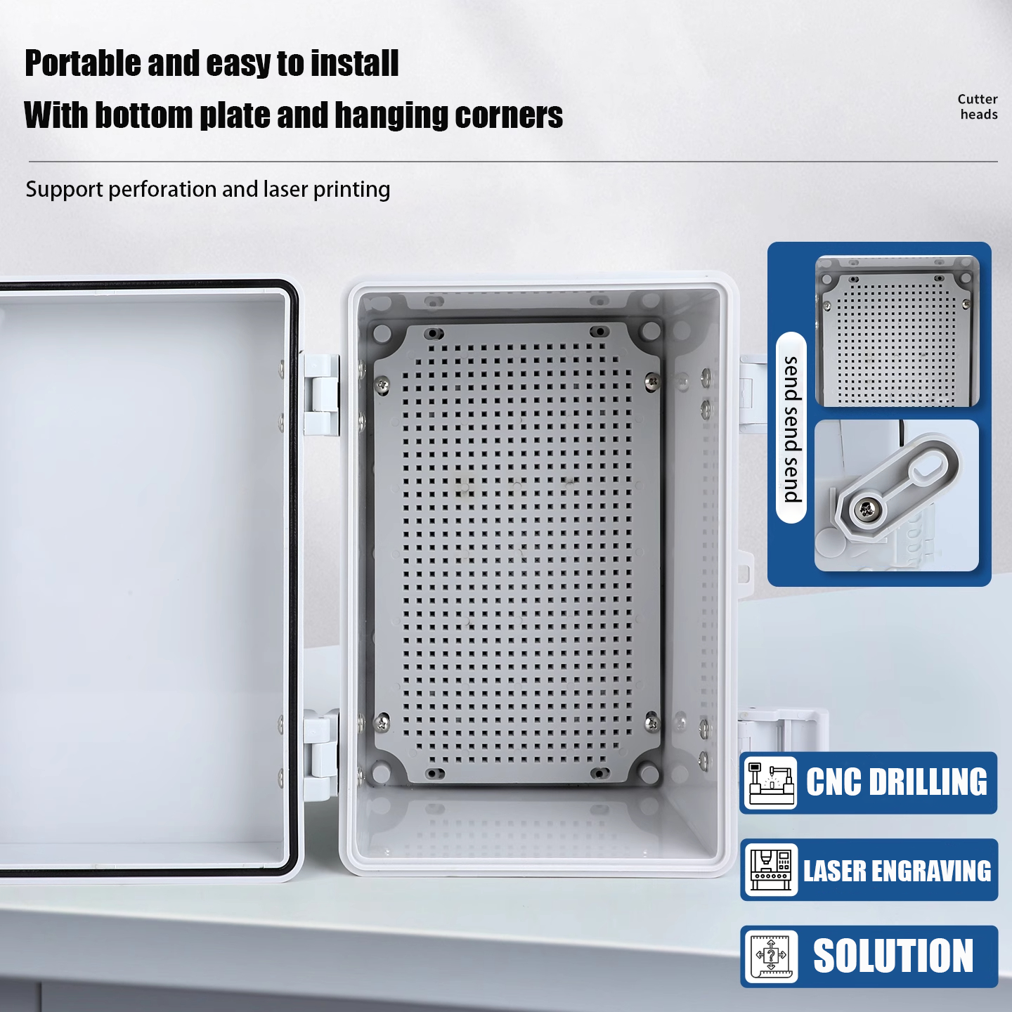 IP66 Waterproof Transparent/Gr - Outdoor Power Junction Box reseña y precio