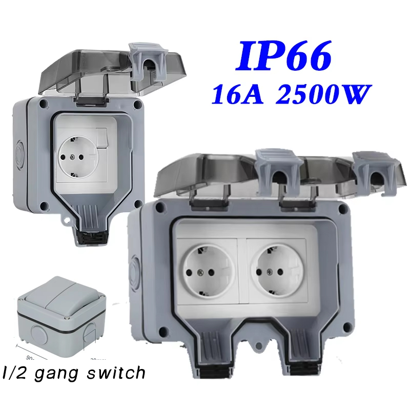 EU KR Outdoor Wall Waterproof  - Outdoor Power Inlet Box reseña y precio