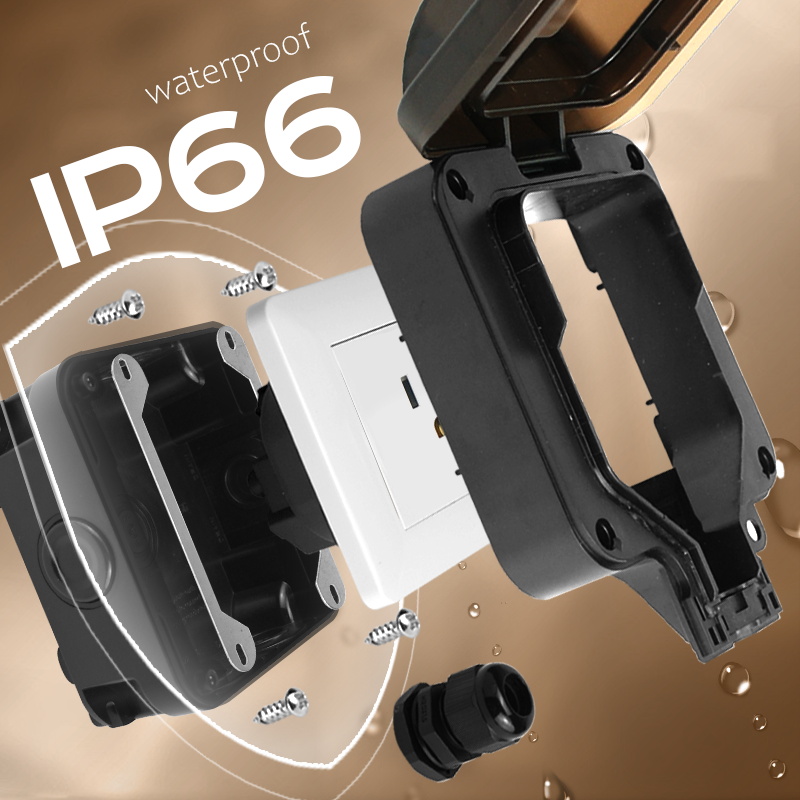 Avoir IP66 Wall Waterproof Soc - Outdoor Power Inlet Box reseña y precio