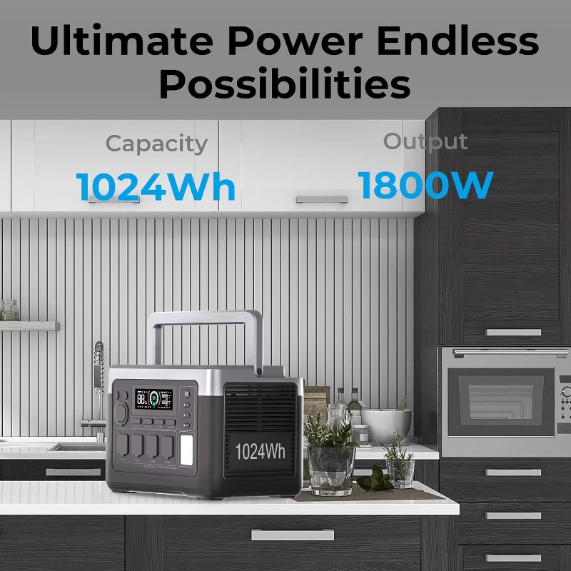 EU USA Warehouse 1800W 1024Wh  - Outdoor Power Usa reseña y precio