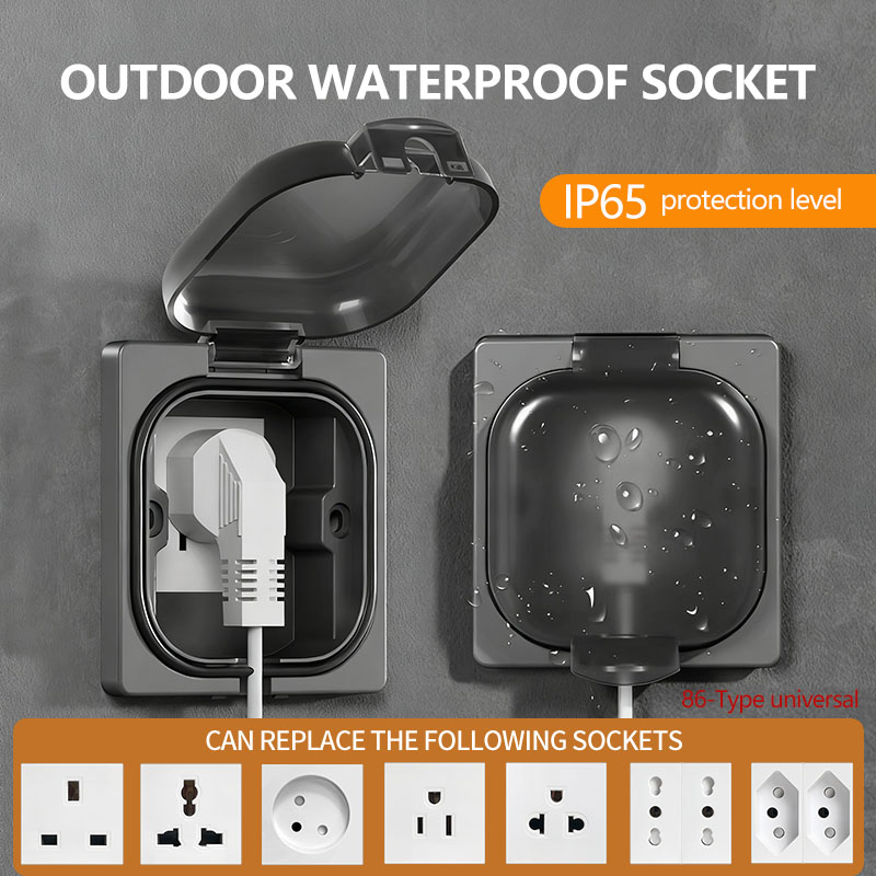 IP65 Waterproof Outdoor Socket - Outdoor Power Inlet Box reseña y precio