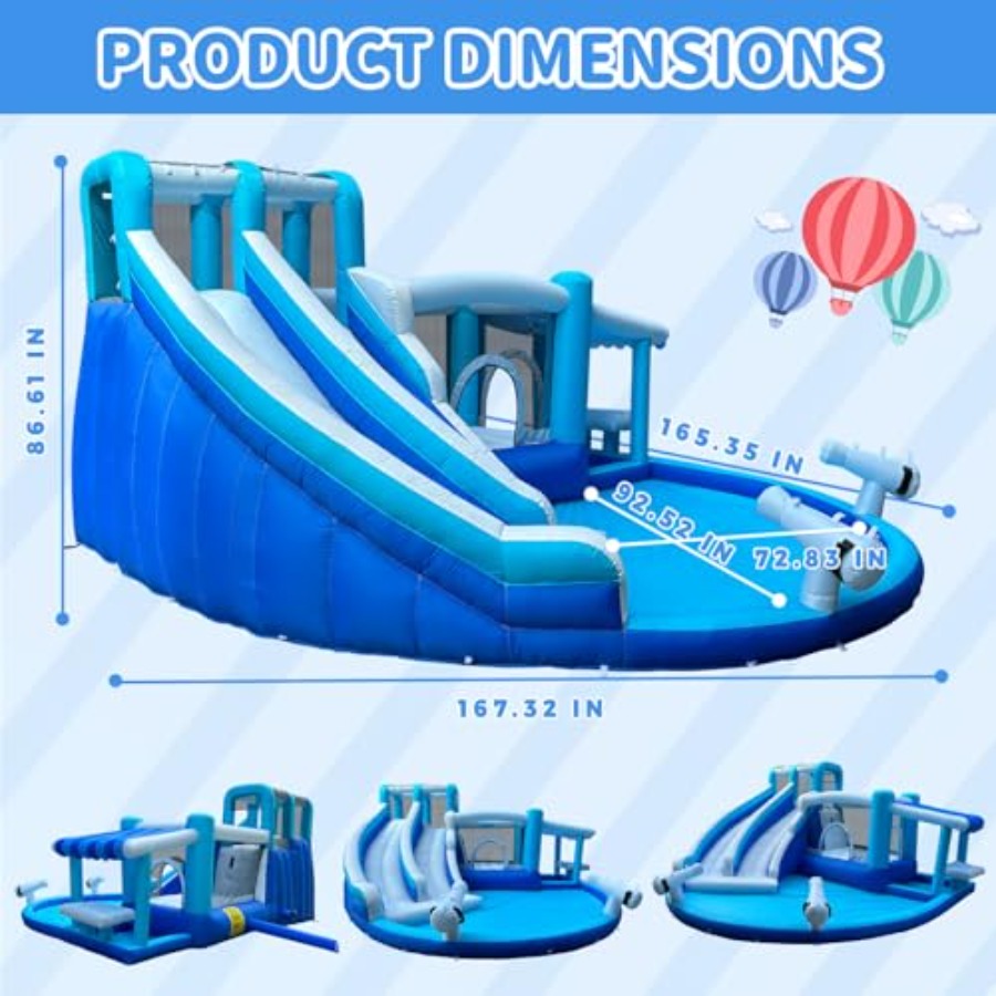 Inflatable Bounce House Water  - Outdoor Power House reseña y precio