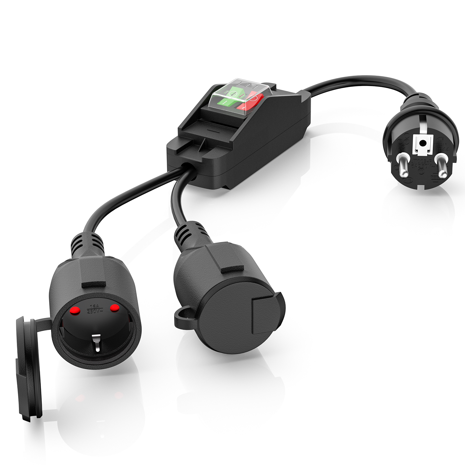Double Plug Extension Cable 2  - Outdoor Power Inlet Box reseña y precio