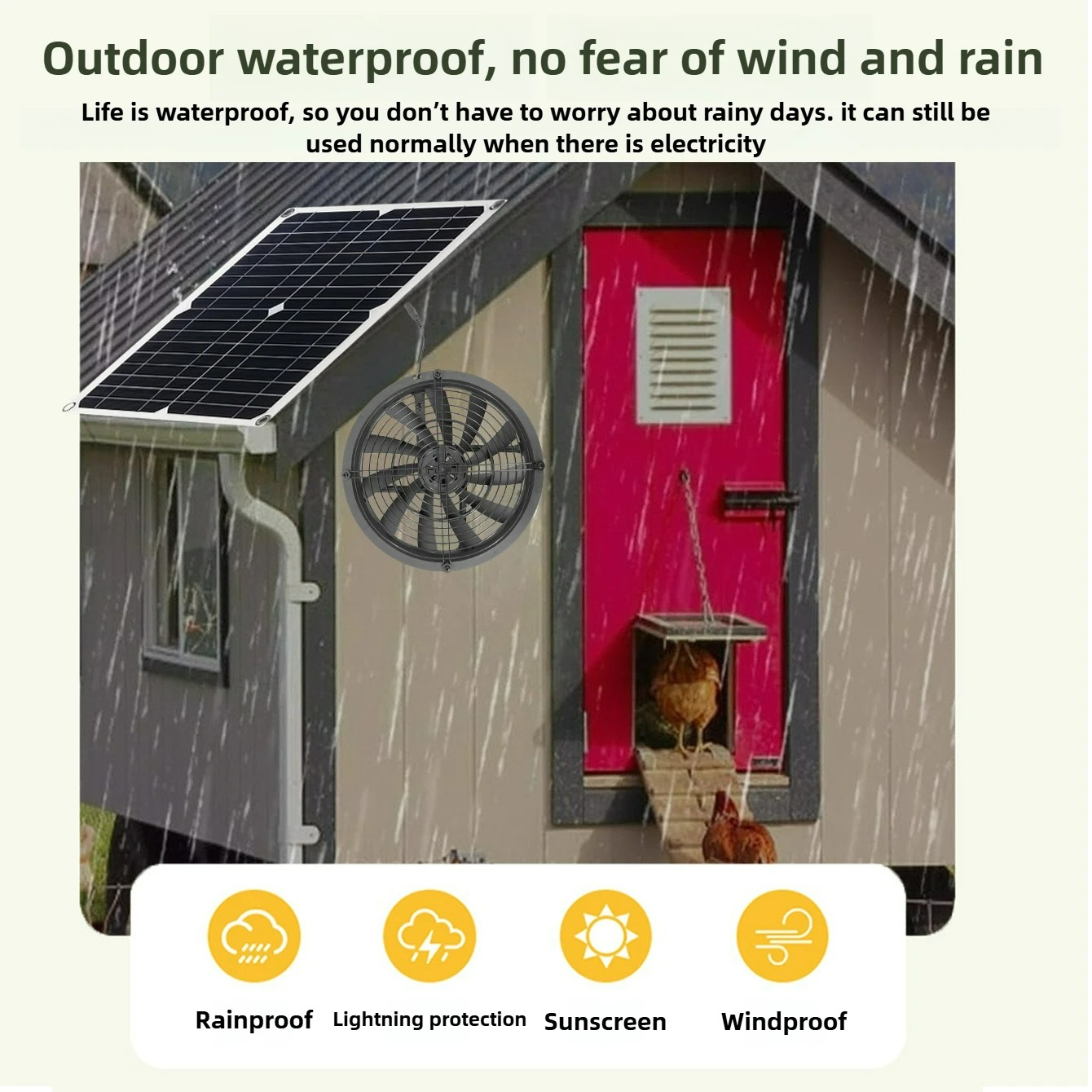 15W 25W NEW Solar Powered Exha - Outdoor Power House reseña y precio