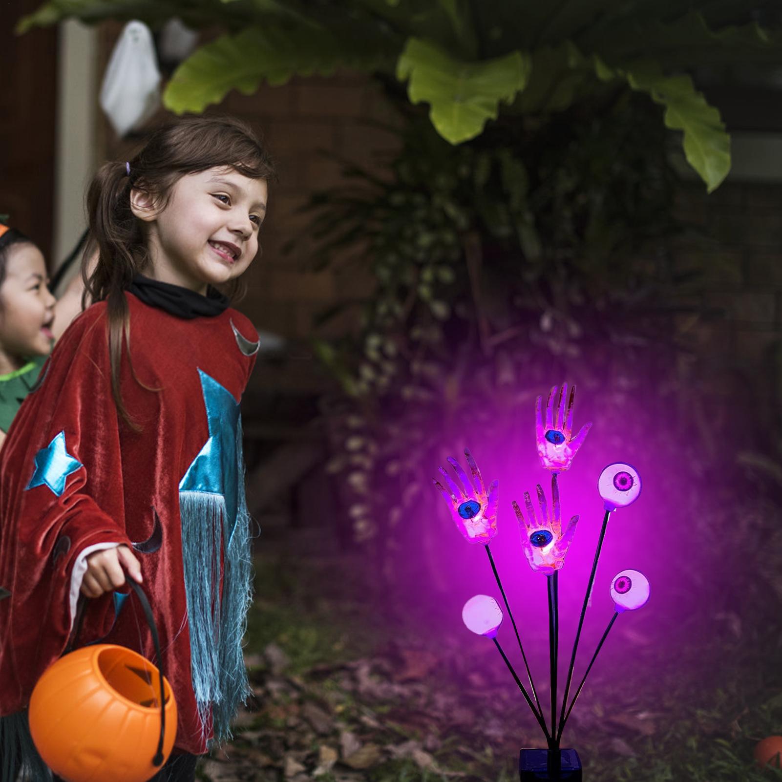 Hand Stake Lights Skeleton Han - Outdoor Yard Power Stake reseña y precio
