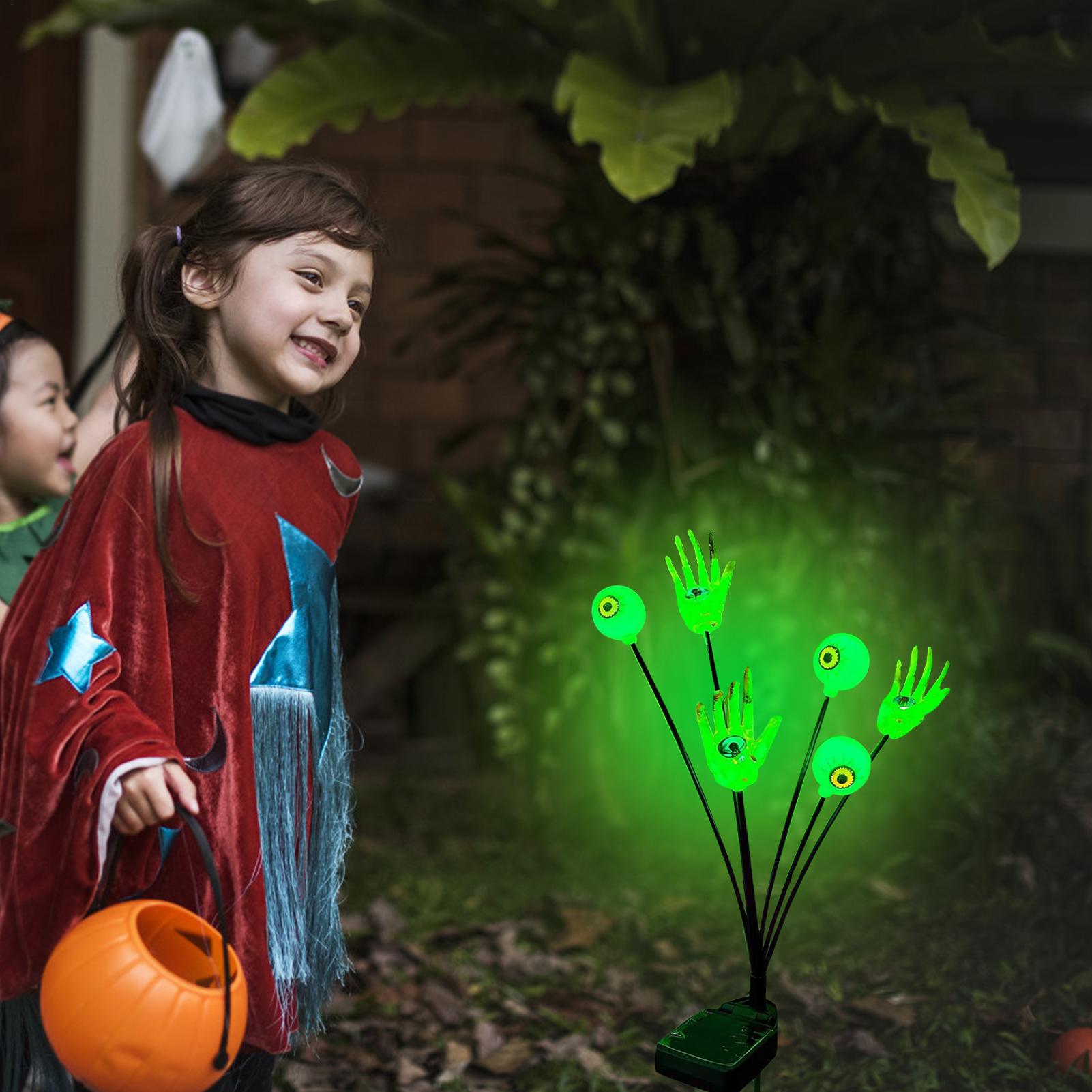 Hand Stake Lights Skeleton Han - Outdoor Yard Power Stake reseña y precio