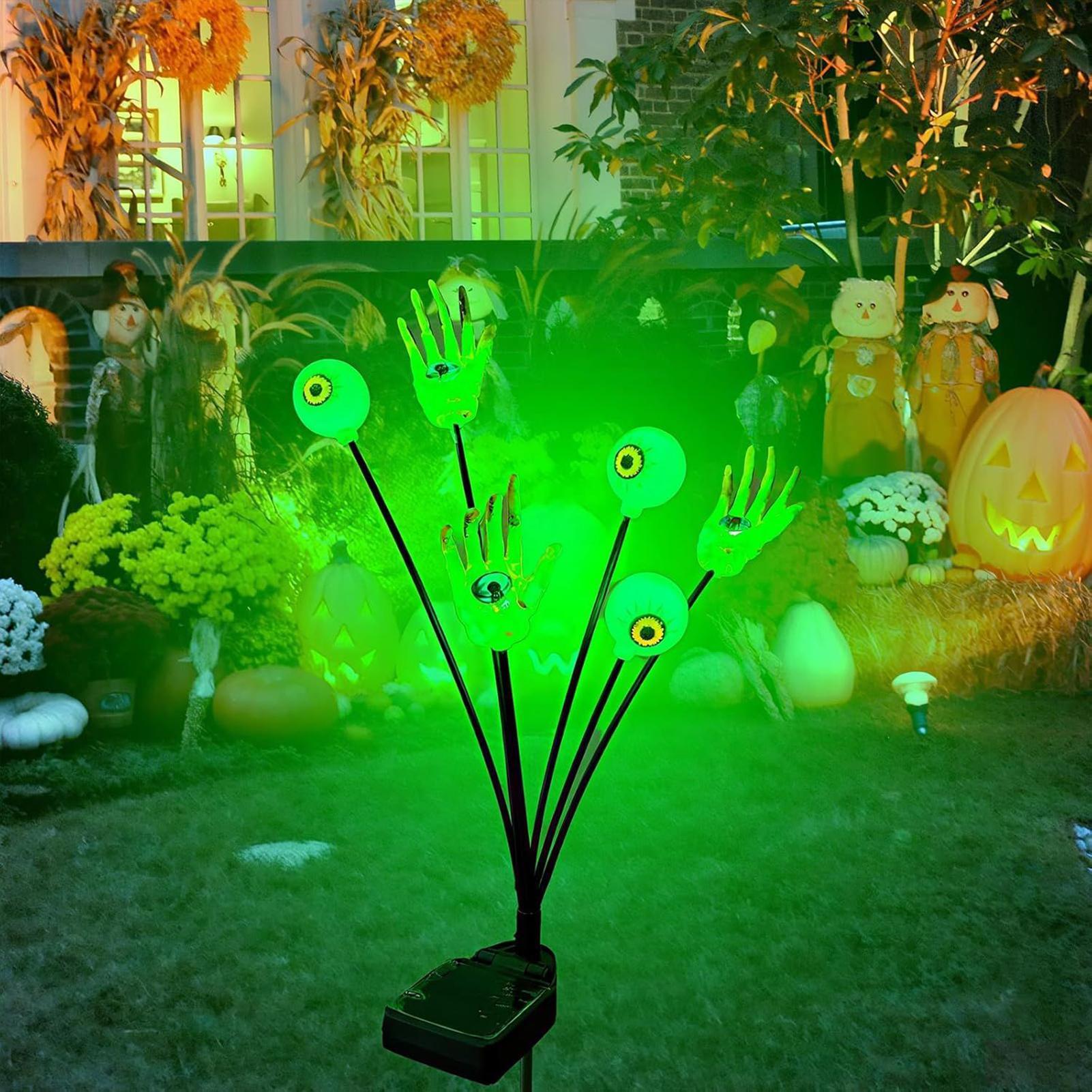 Hand Stake Lights Skeleton Han - Outdoor Yard Power Stake reseña y precio