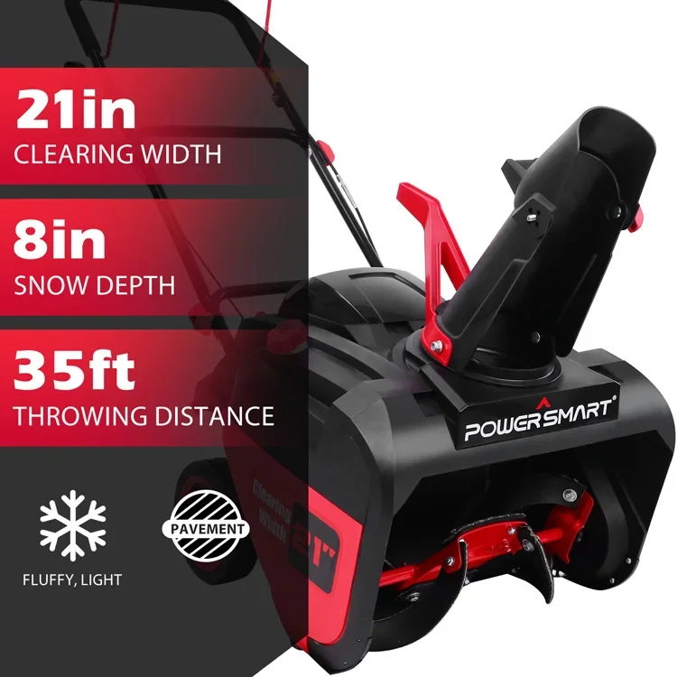 -USA Warehouse PowerSmart Gas  - Snow Blower Single reseña y precio