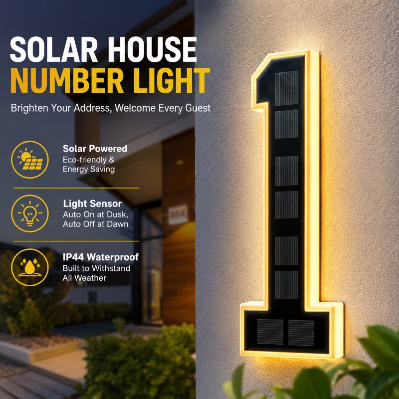 LED Number Door Plate 12V Powe - Outdoor Power House reseña y precio