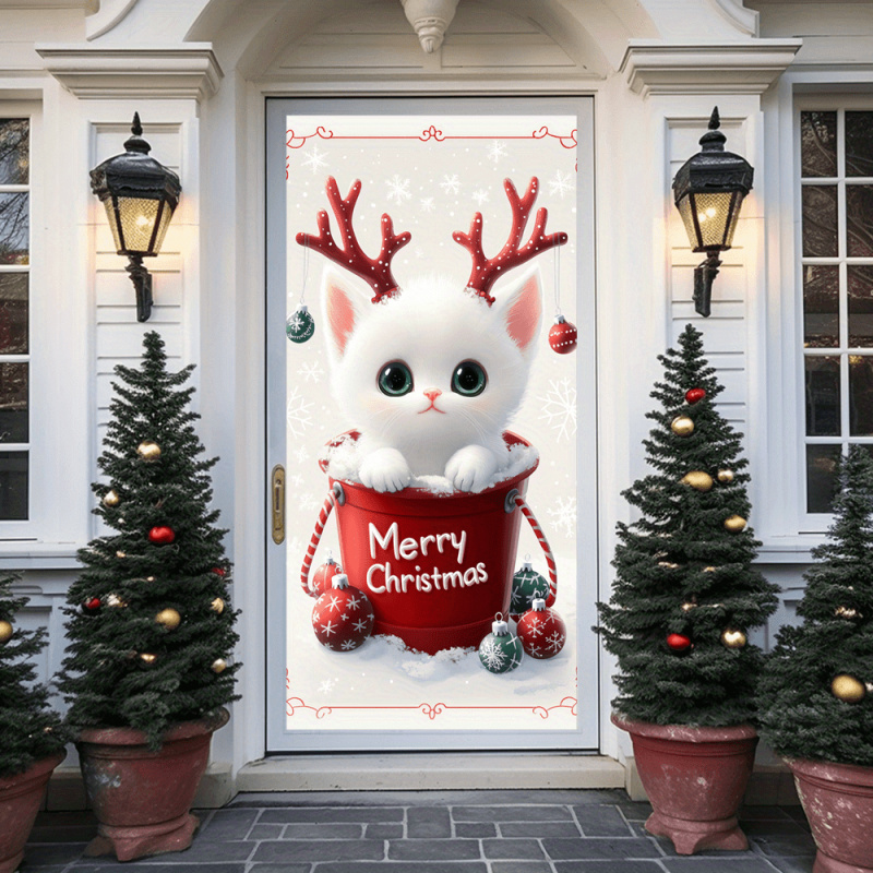 1pc2D flat, Christmas cat door - Outdoor Power House reseña y precio