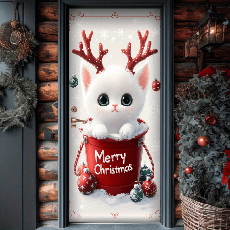 1pc2D flat, Christmas cat door - Outdoor Power House reseña y precio