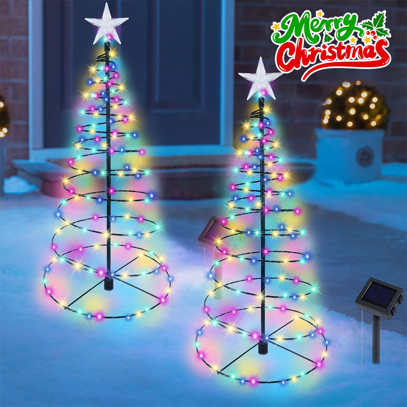 Solar Powered Christmas Tree L - Outdoor Power For Christmas Lights reseña y precio