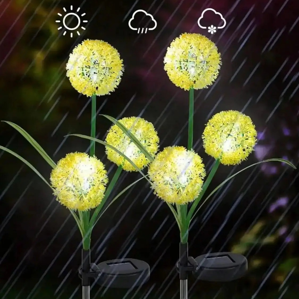 Outdoor Solar Dandelion Flower - Outdoor Yard Power Stake reseña y precio